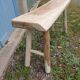 Small bench in raw solid wood