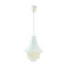 Midcentury white & cream opaline glass ceiling light, Czechoslovakia circa 1960s