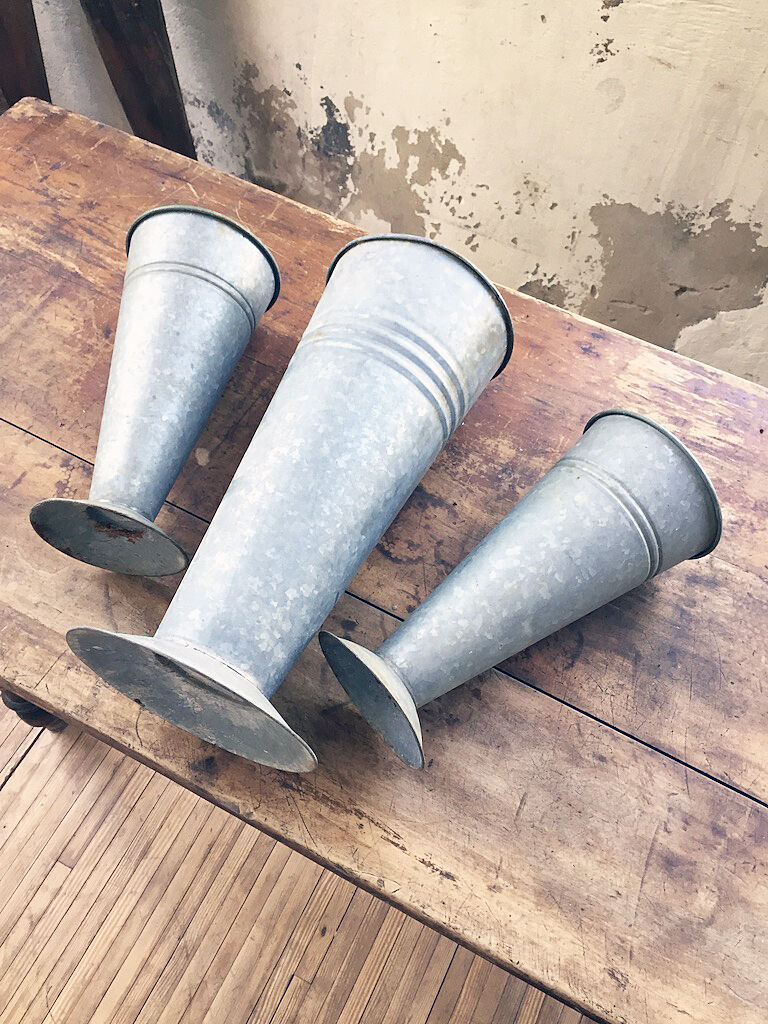 Series 3 vases florists zinc