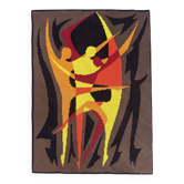 Tapisserie Pop Art danseurs années 70