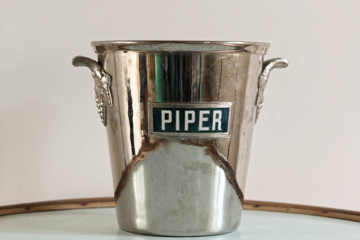Art deco Champagne bucket, Piper Heidsieck Reims