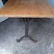 Bistro table ep 1940 cast iron and wood