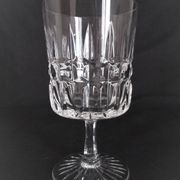 12 Art Deco wine glasses in cut crystal (in the style of Marignane Baccarat)