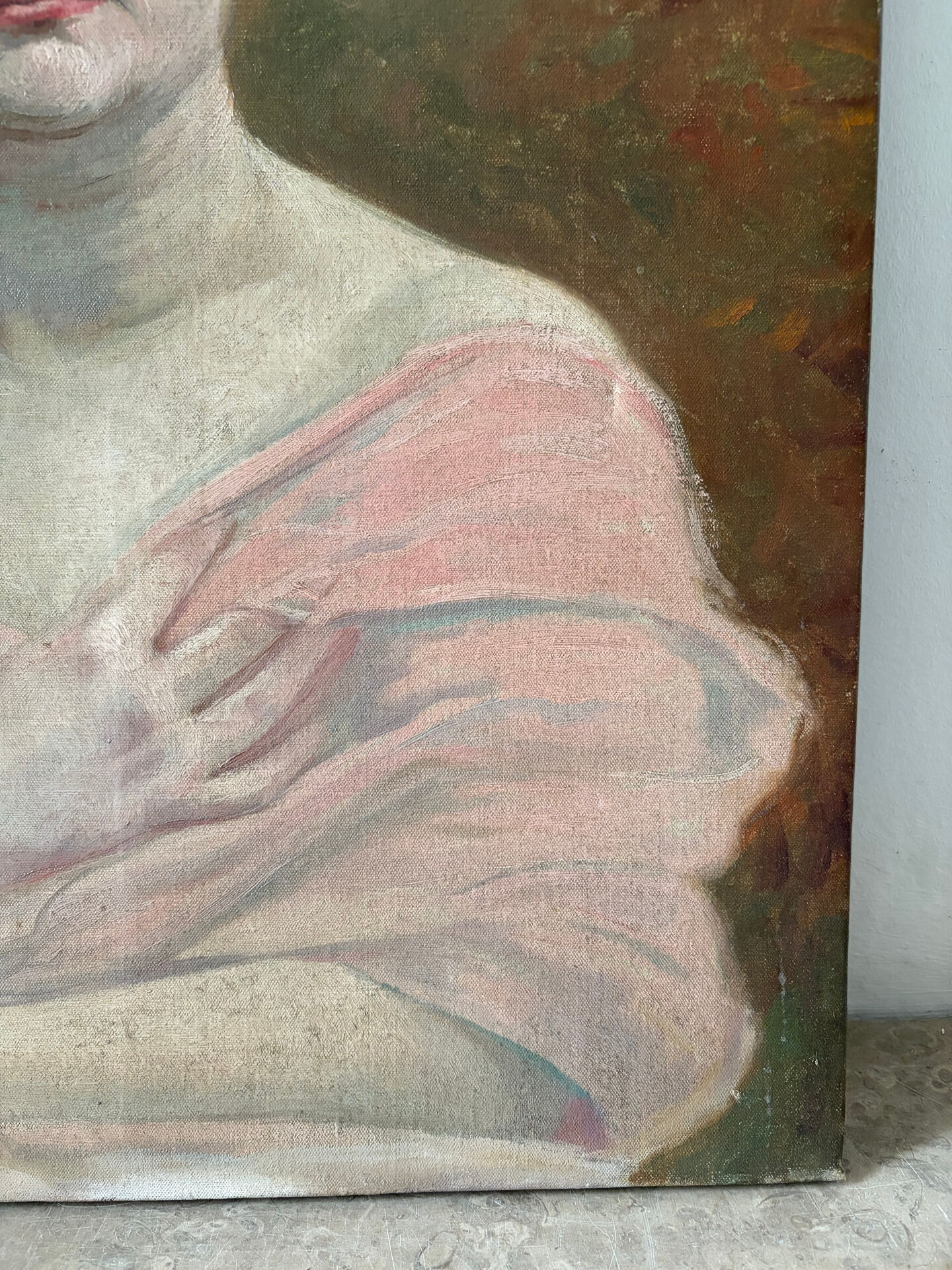 Portrait of a woman, oil on canvas