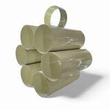 Space Age newspaper stand / magazine holder / model 6635 in white by Opal Germany / mid-century 70s