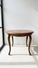 Louis XV round coffee table in marquetry wood - Ø 55 cm