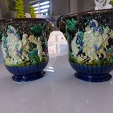 Pair of Caches Pots old Slurry