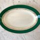 Ravier digoin sarreguemines model "martine" green and golden 50s