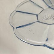 Plat serviteur en verre années 50