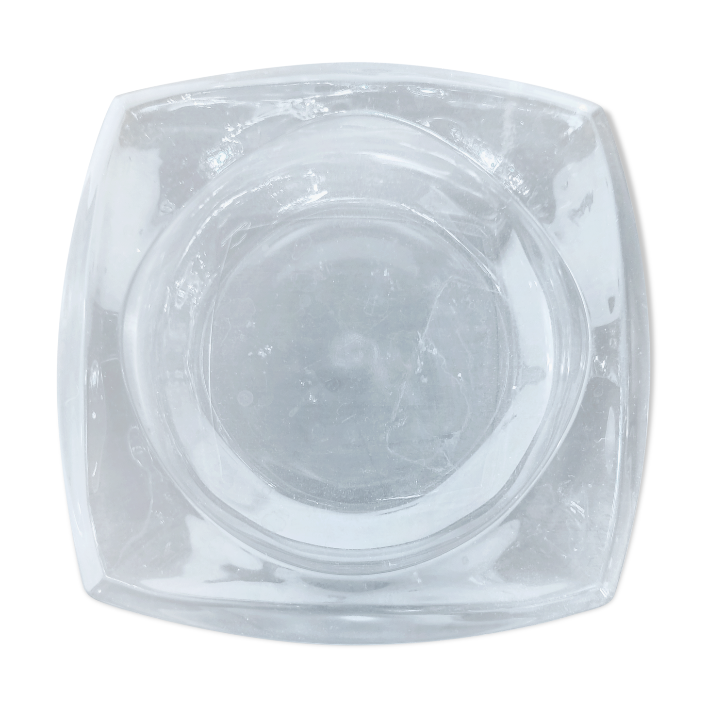 Smoked glass ashtray