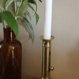 Brass torch candle push button