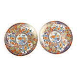Pair of vintage Taous porcelain dessert plates, Morocco