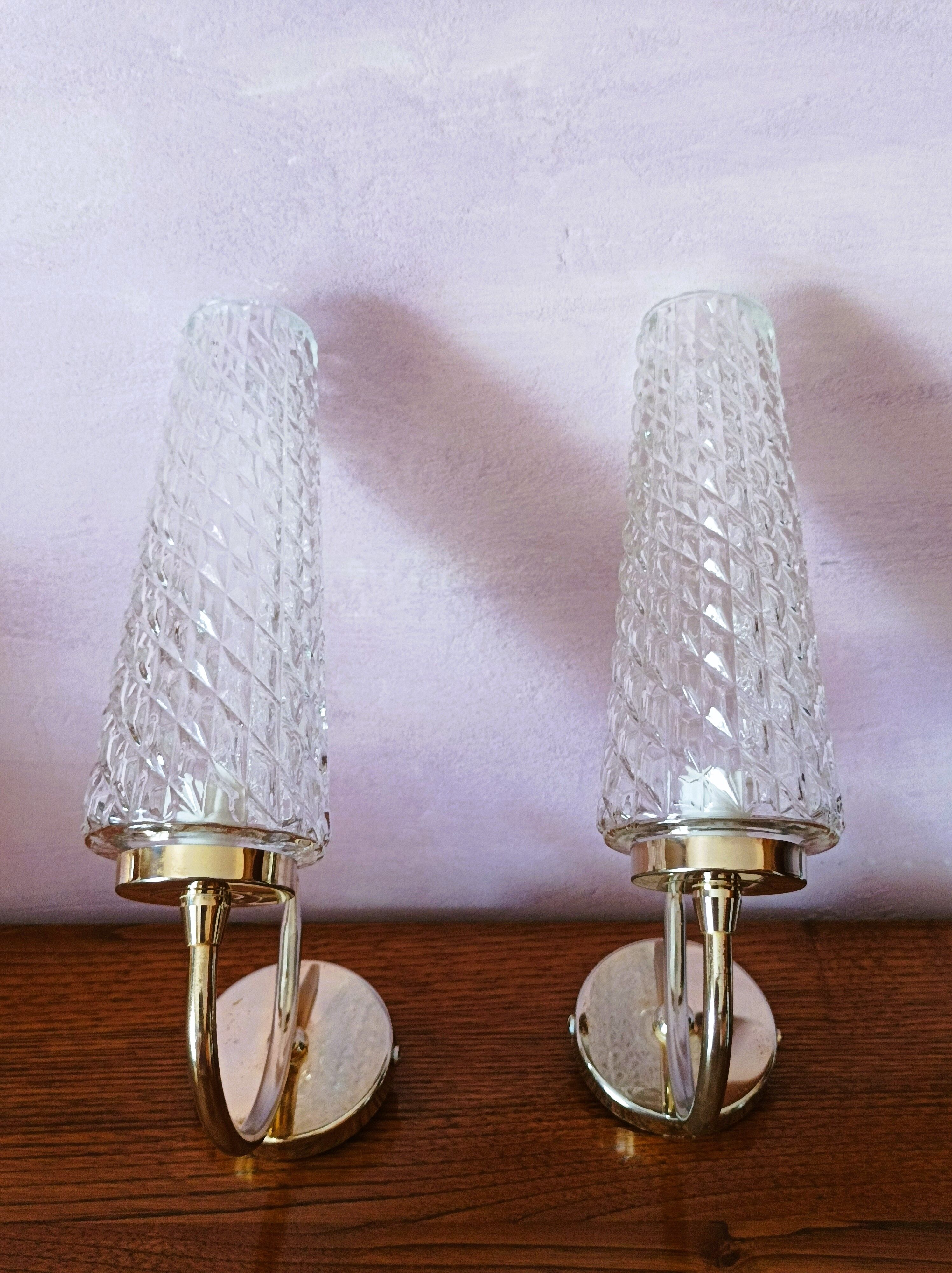 Conical sconical sconces 70s