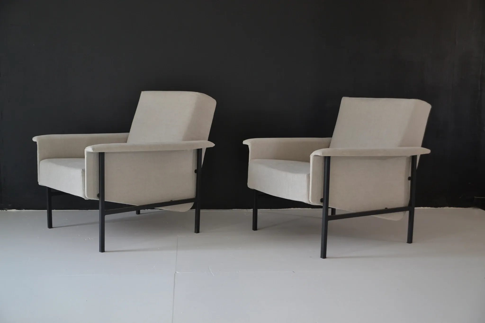 Pair of airborne a.r.p armchairs
