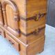 Rustic oak chest of drawers from the 1950s | Solid wood | Hand-forged fitti