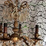 Luster with tassels 6 burners