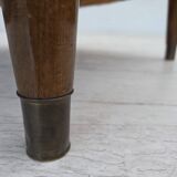 1960s, Danish armchair, blend wool fabric, beech wood.