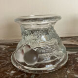 Pair of fruit-shaped glass candlesticks