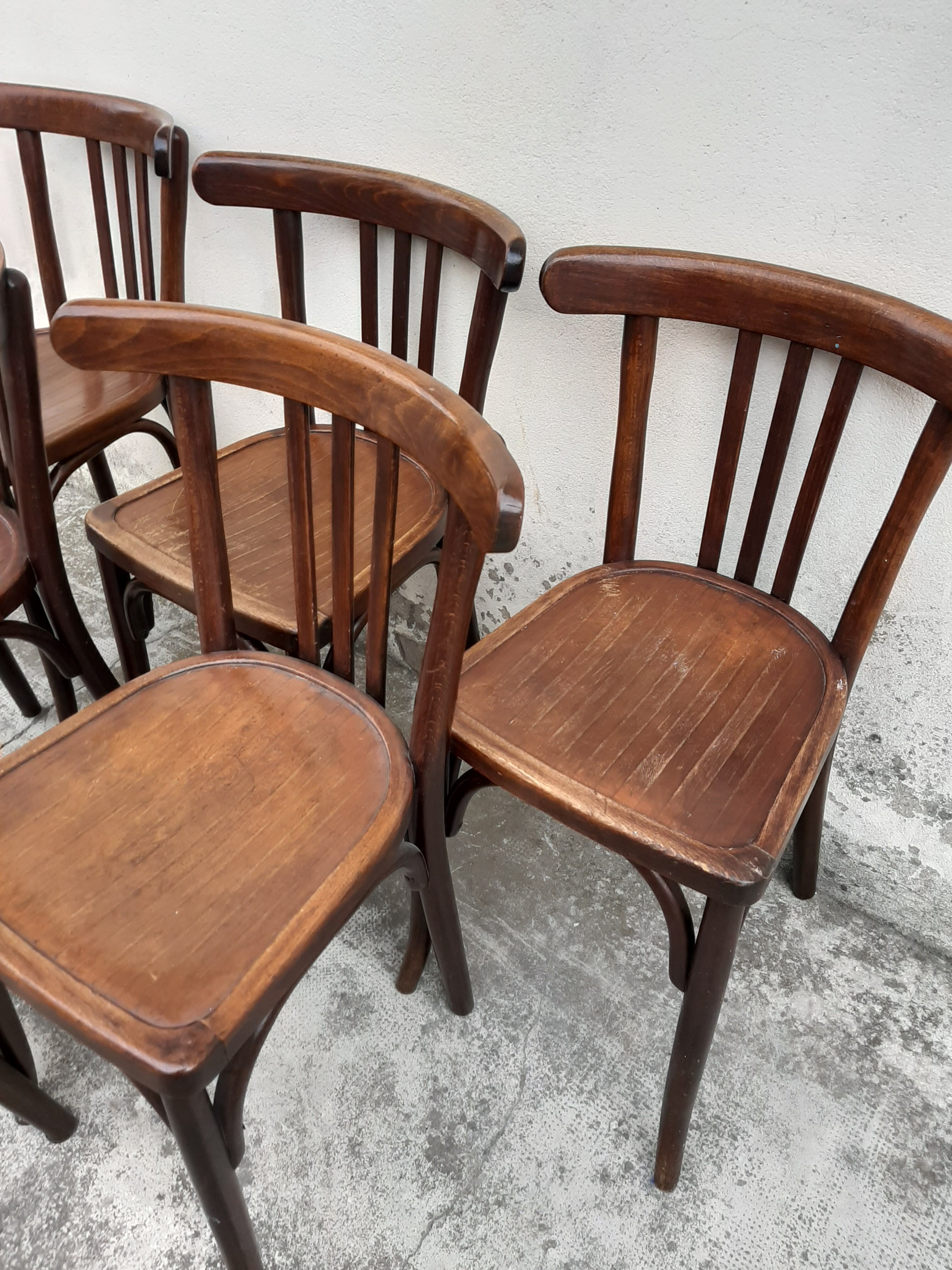 Series of 6 bistro chairs Year 30