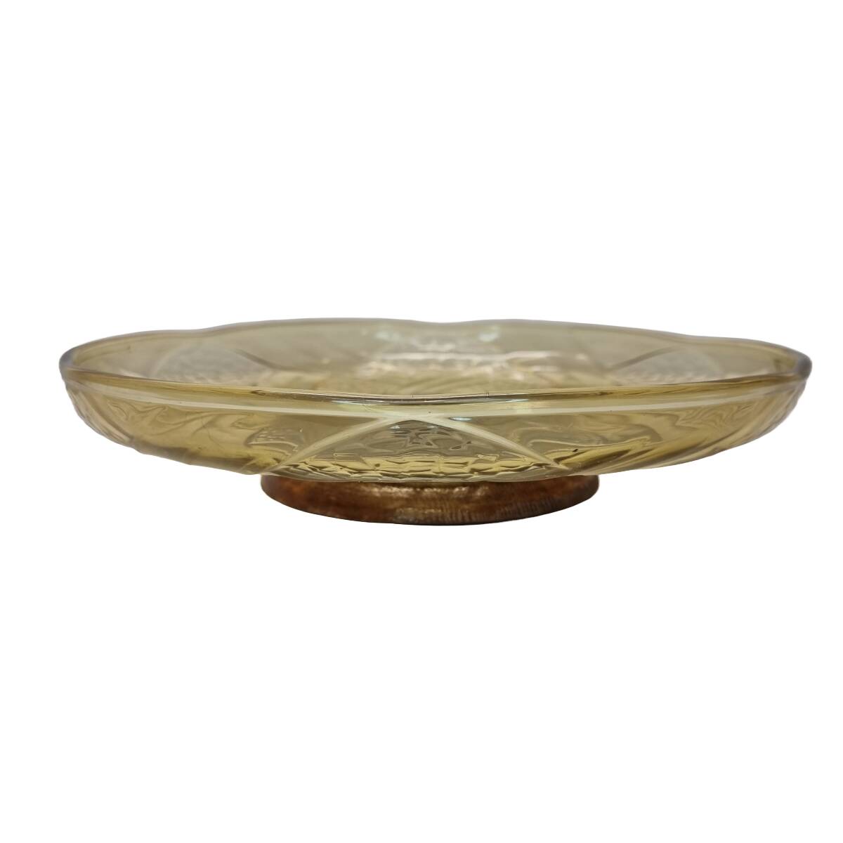 Art Deco glass Bowl On Foot, 1930s