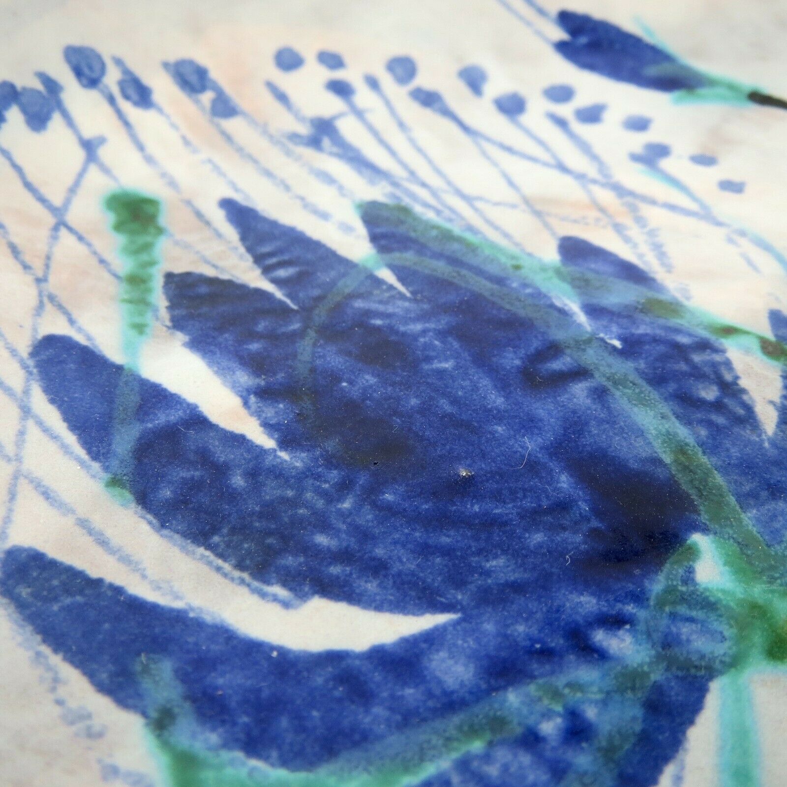 Ceramic tripod Le Brescou vintage Vallauris