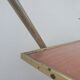 Vintage folding rolling service in Formica and brass plated