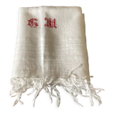 Set 4 honeycomb towels with different monogram
