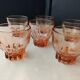 Set of 6 40s-50s glass table glasses