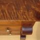 Antique solid walnut chest of drawers with scrolls