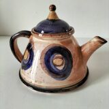 Red earthenware teapot