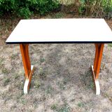 Wooden and formica bistro table