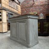 Patinated bar counter
