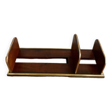Adjustable bookend 1900 EM.Terquem, wood and brass