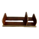 Adjustable bookend 1900 EM.Terquem, wood and brass
