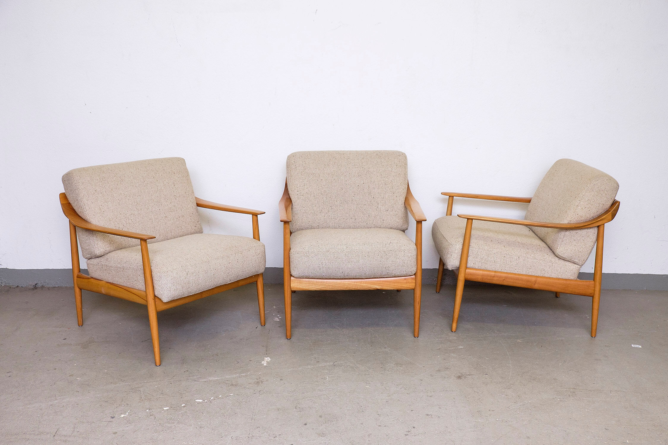 Cherrywood Antimott Lounge Chair by Walter Knoll, 1960s