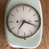 Vintage mint green earthenware clock