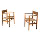 2x Hans J. Wegner CH37 in oiled oak, 1970s Denmark