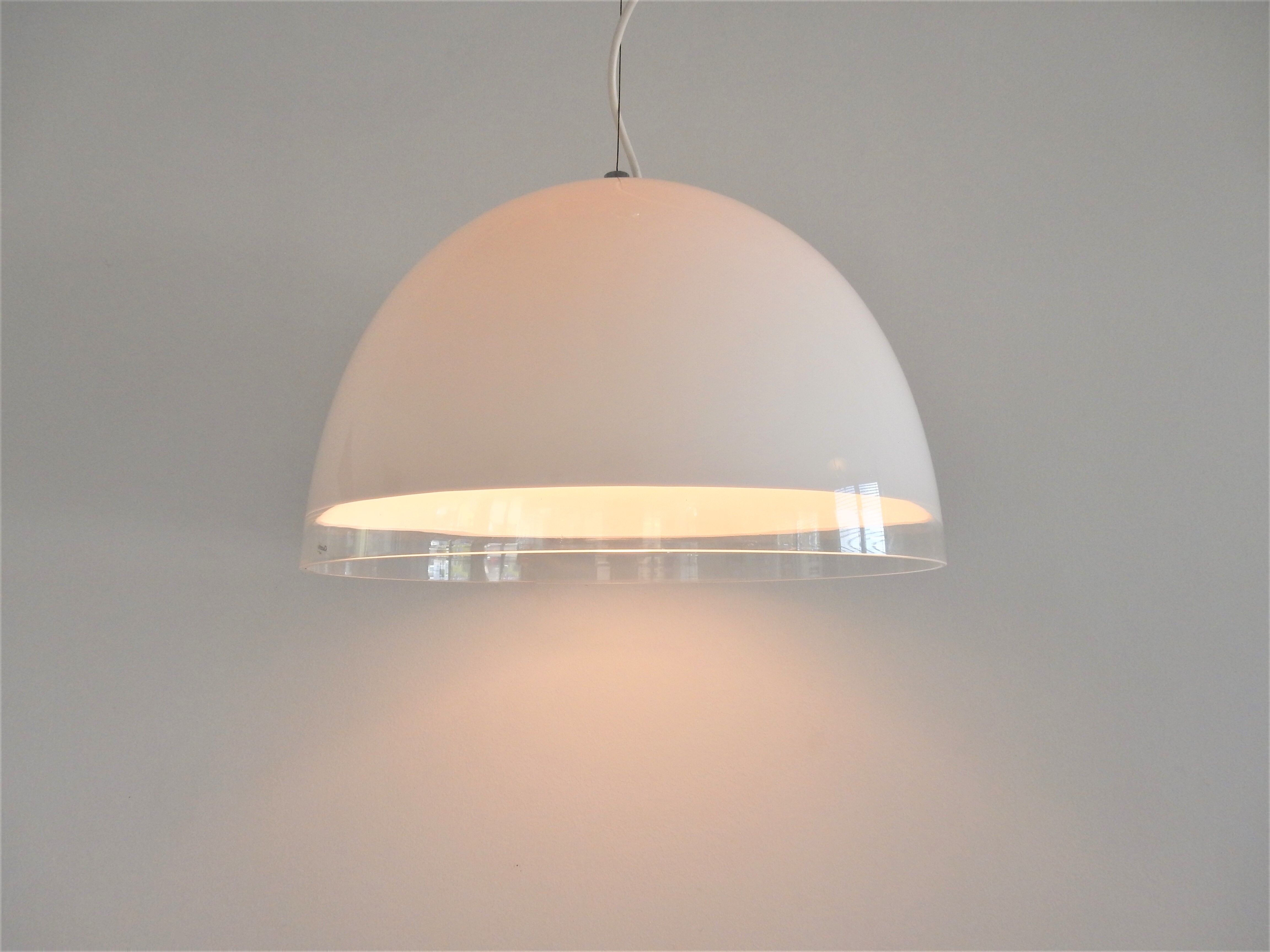 White Baobab pendant lamp by iGuzzini, Italy 1970's