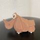 Rhinocéros vintage en céramique par Rinconada
