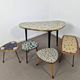 Mid-century mosaic coffee table