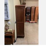 Antique Art Nouveau walnut bookcase