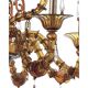 Imperial Venetian Modern Brown "Ca' Rezzonico" With Curls Murano Glass Chan