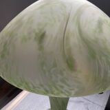 Lampe champignon vintage en pâte de verre