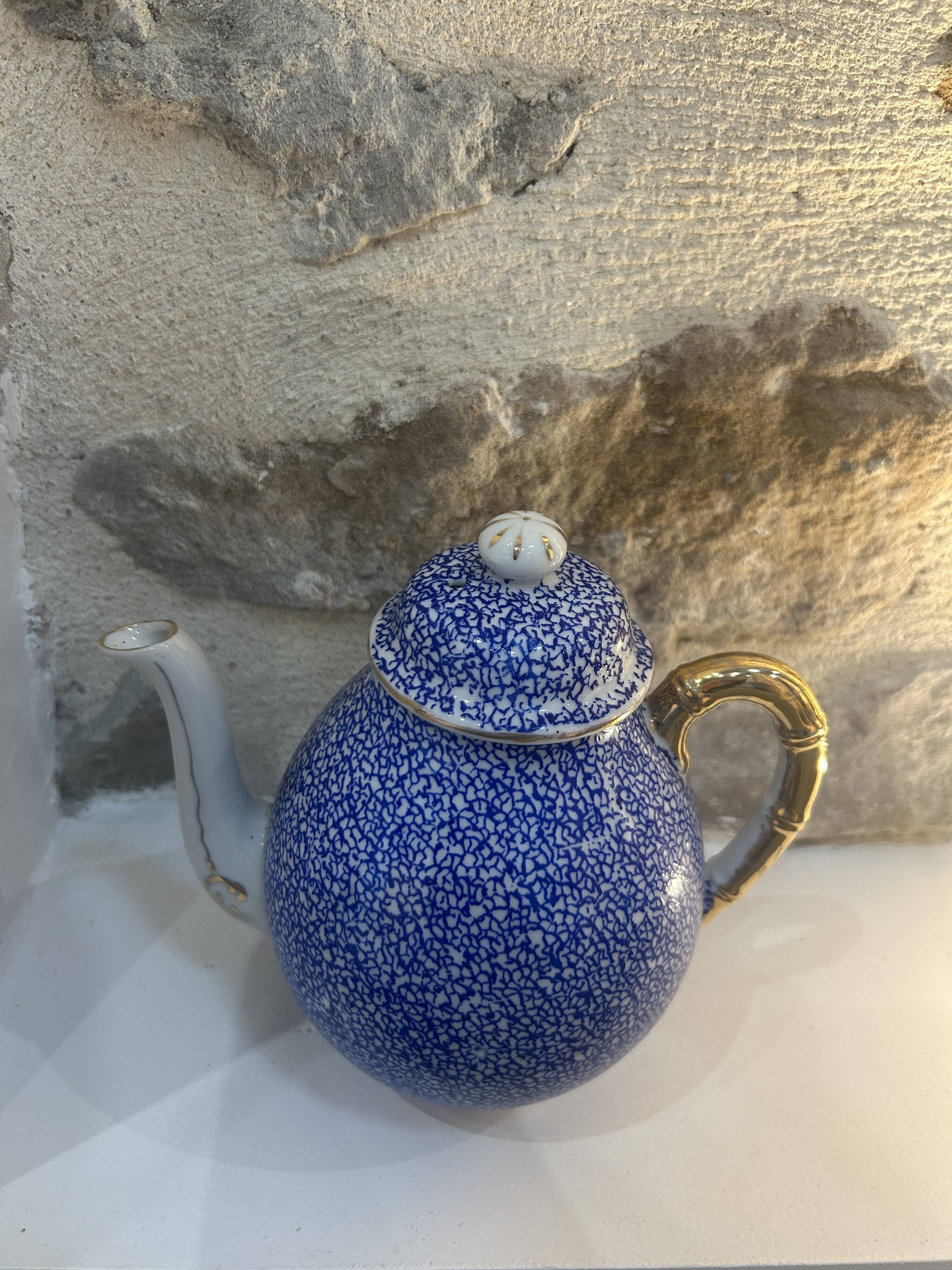 Antique porcelain teapot from Nagoya, Takito factory.