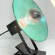 "LITA" Metal Wall Lamp Clamp Lamp with Green Reflector Vintage 70's