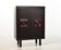 De Coene Style Black Highboard with Red Accents. Belgium, 1960s.
