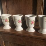 4 flowery coffee cups