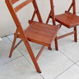 2 vintage folding chairs from the 1950s