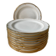 Series of 11 antique dessert plates in Vierzon porcelain