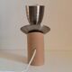 Lampe de créateur bois inox